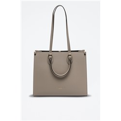 Bolso de piel Alana Beige