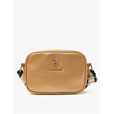 CLASSIC ZIP METALLIC CROSSBODY BAG