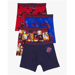 Kid 4-Pack Spider-Man Boxer Briefs Underwear