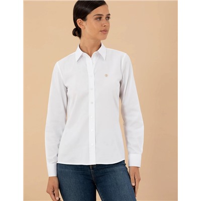 Beyaz Slim Fit Uzun Kollu Gömlek