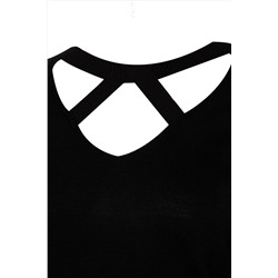Siyah Pencere/Cut Out Detaylı Triko Kazak TBBAW24AN00061