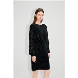 Vestido recto Negro