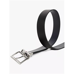 Reversible Flag Logo Loop Leather Belt