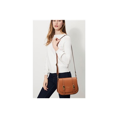Bandolera de piel Tex Camel