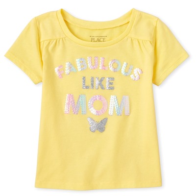 Baby And Toddler Girls Embellished Top