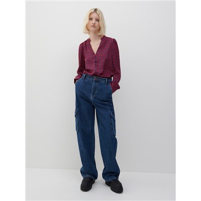 Gemusterte Bluse