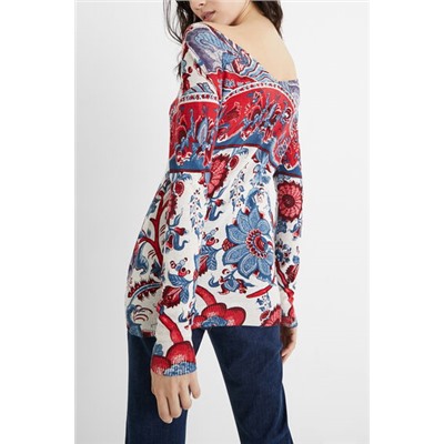 Jersey punto floral