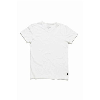 Bad Bear, V-neck Tee Beyaz Tişört (18.01.07.012-c04)