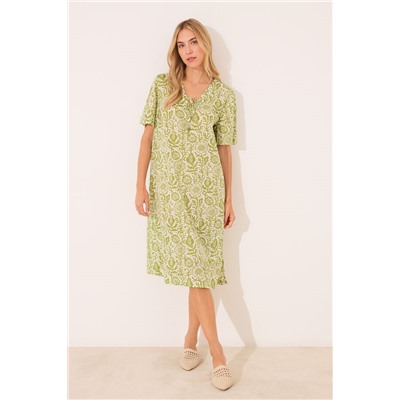 Camisón floral algodón estampado
