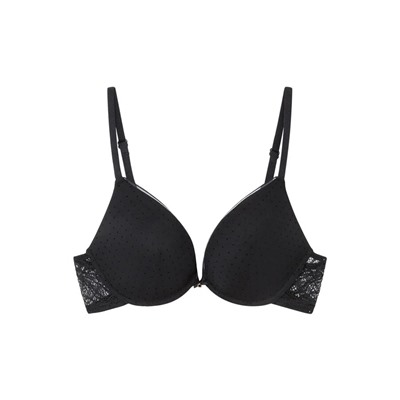 GORGEOUS Sujetador push up encaje tul negro