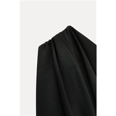 ZW COLLECTION DRAPED ASYMMETRIC DRESS