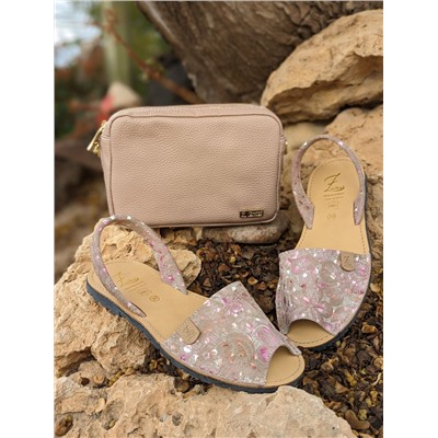 AB.Zapatos · 320-7 estampado 96 beig+AB.Z · Pelle · 21-20 (370) rosa