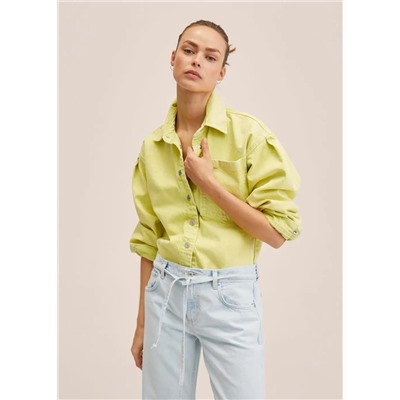 Sobrecamisa vaquera oversize -  Mujer | MANGO OUTLET Melilla