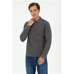 Erkek Gri Melanj Sweatshirt