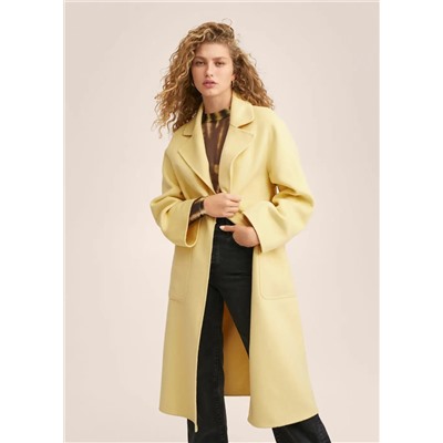 Abrigo handmade cinturón -  Mujer | MANGO OUTLET Melilla