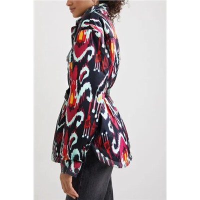 Sobrecamisa acolchada estampada