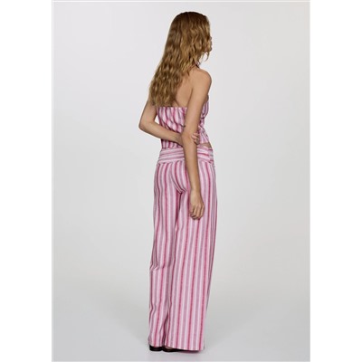 Top halter rayas