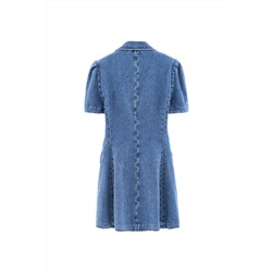 Vestido camisero Azul