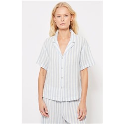 Camisa Azul claro y blanco