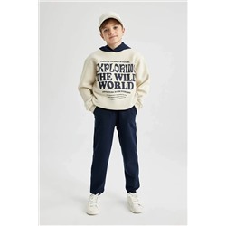 Defacto Erkek Çocuk Kapüşonlu Sweatshirt Eşofman Altı 2'li Takım B2923A8BG33mc