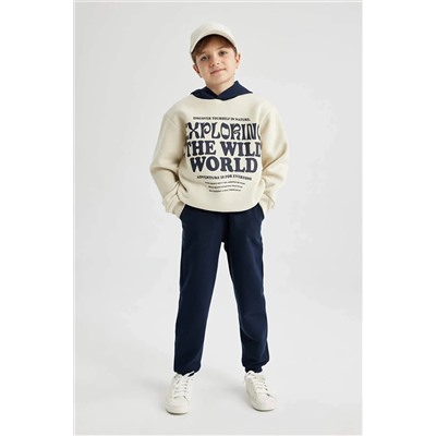 Defacto Erkek Çocuk Kapüşonlu Sweatshirt Eşofman Altı 2'li Takım B2923A8BG33mc