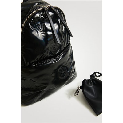 Mochila mini acolchada vinilo