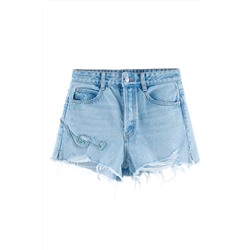 Short vaquero Azul claro
