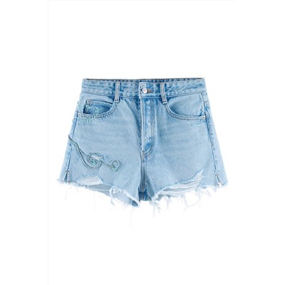 Short vaquero Azul claro