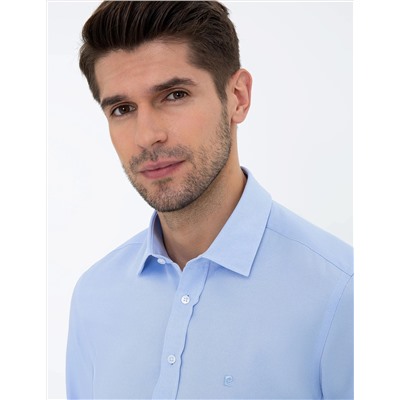 Koyu Mavi Slim Fit Oxford Gömlek