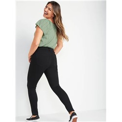 High-Waisted Super Skinny Black Jeans for Women