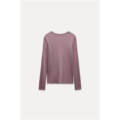 FADED RIBBED T-SHIRT
