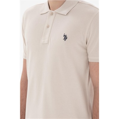 Erkek Slim Fit Polo Yaka Taş Basic Tişört