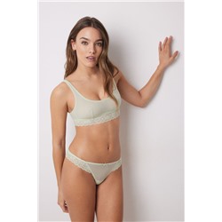 Sujetador top tul plumeti verde