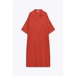 ZW COLLECTION 100% LINEN TUNIC DRESS