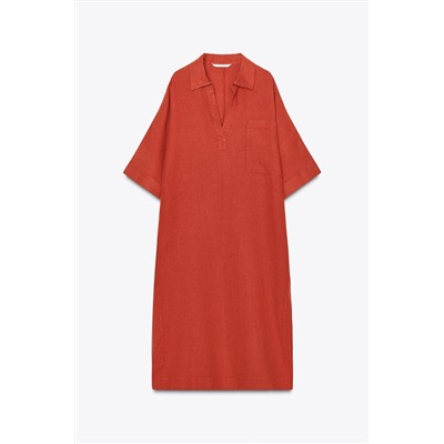 ZW COLLECTION 100% LINEN TUNIC DRESS