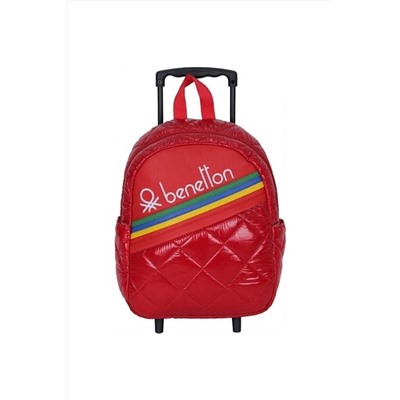 United Colors of Benetton Çekçekli Kapitone Anaokulu Çantası 70253 Siyah