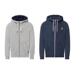 LIVERGY Herren Sweatjacke, mit Softtouch-Effekt