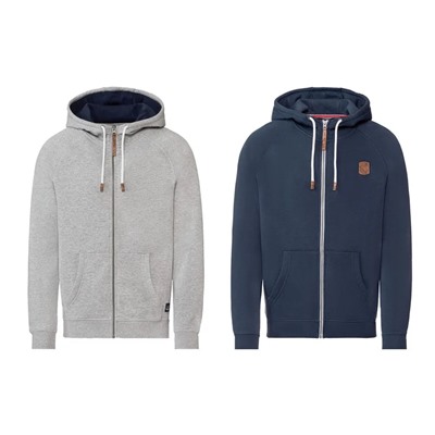 LIVERGY® Herren Sweatjacke, mit Softtouch-Effekt