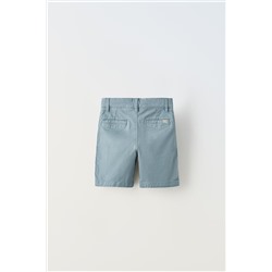 PLAIN CHINO BERMUDA SHORTS