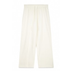 Pantalón largo felpa fina blanco