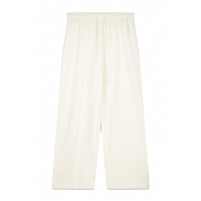 Pantalón largo felpa fina blanco