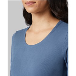 WOMEN'S SOFT RIB SCOOP TOP