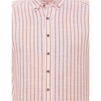 Açık Kahverengi Slim Fit Uzun Kollu Gömlek