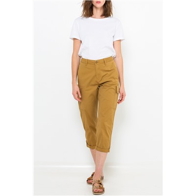Pantalón pirata Camel