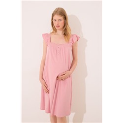 Camisón "maternity" algodón rosa