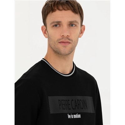 Siyah Regular Fit Sweatshirt