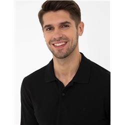 Siyah Slim Fit Basic Sweatshirt