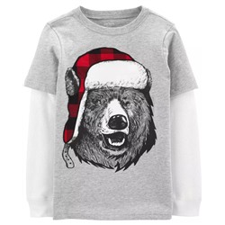 Winter Bear Layered-Look Tee