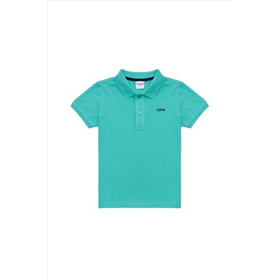 Erkek Çocuk Mint Yeşili Basic Polo Yaka Tişört