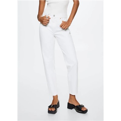 Jeans mom tiro alto -  Mujer | MANGO OUTLET España